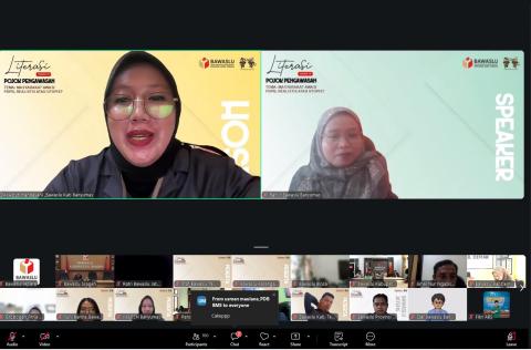 Bawaslu Kabupaten Jepara mengikuti kegiatan Literasi Pojok Pengawasan Vol. 13 yang mengangkat tema “Masyarakat Awasi PDPB, Realistis atau Utopis?” melalui zoom meeting pada Senin, (18/5).