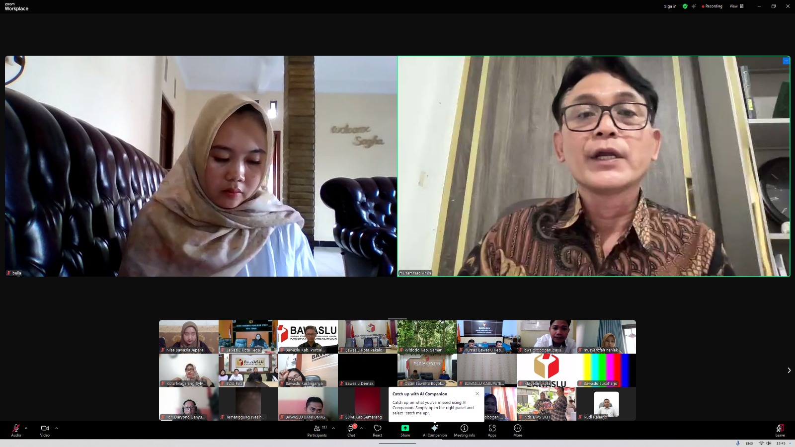 Bawaslu Kabupaten Jepara mengikuti Rapat Laporan Progres Penataan dan Pengelolaan Arsip Pengawasan Pemilihan 2024 yang diselenggarakan Bawaslu Provinsi Jawa Tengah melalui zoom meeting