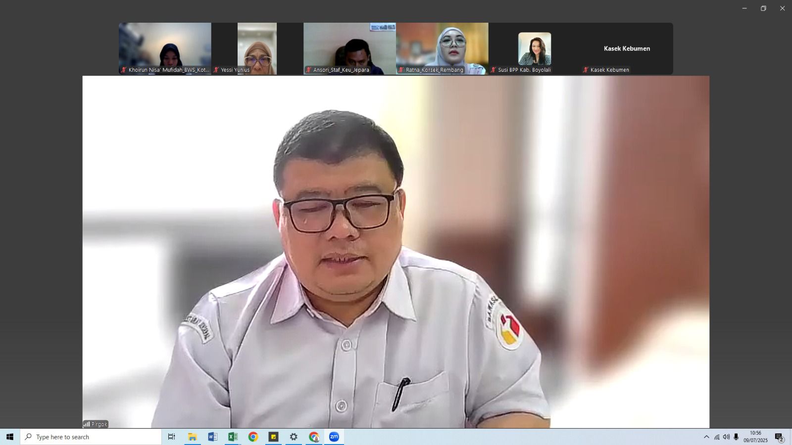 Bawaslu Jepara mengikuti rapat koordinasi intensif untuk mempersiapkan diri menghadapi pemeriksaan kepatuhan atas pengelolaan belanja Pilkada Serentak Tahun 2024 oleh BPK