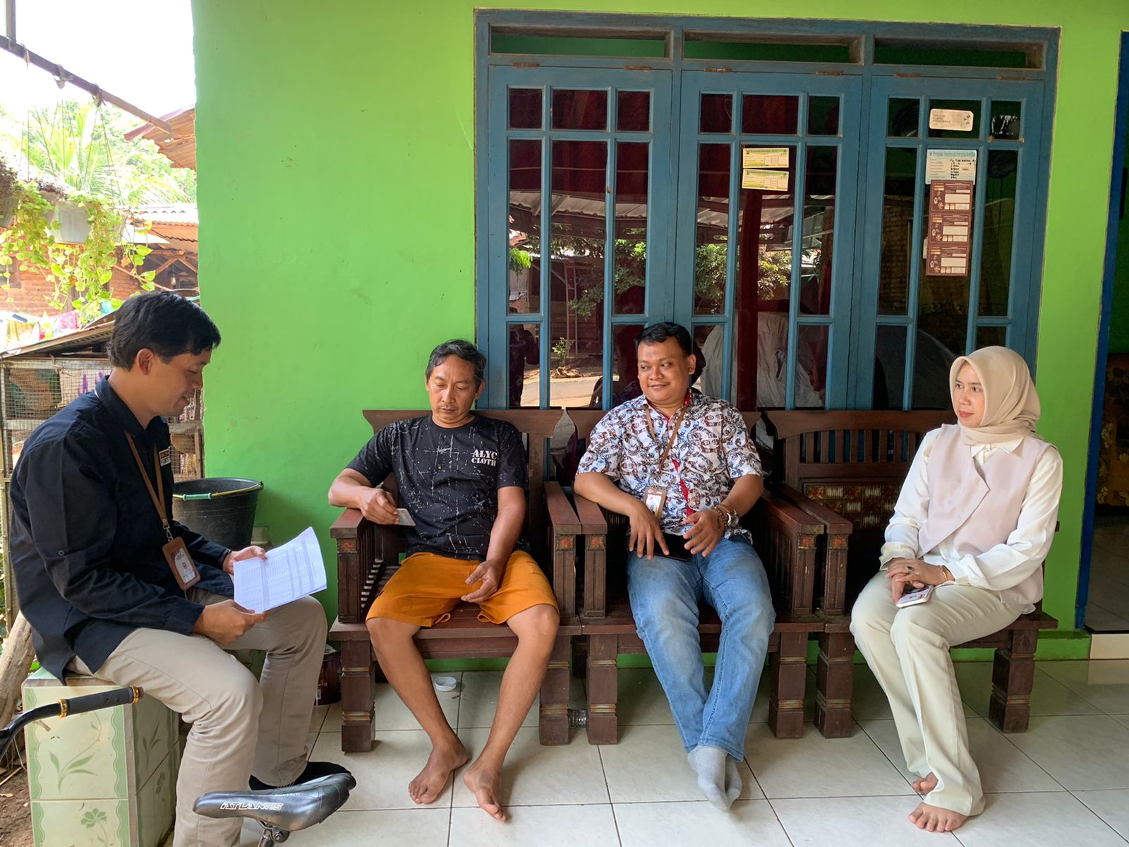 Shohibul Habib Anggota Bawaslu Jepara Divisi Hukum dan Penyelesaian Sengketa dalam pengawasan pencocokan dan penelitian (coklit) terbatas daftar pemilih berkelanjutan di Kecamatan Bangsri.