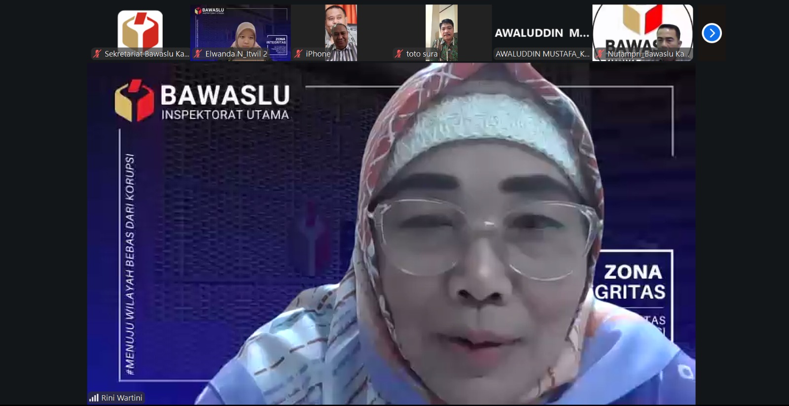 Bawaslu Jepara mengikuti Rapat Sosialisasi Surat Edaran Sekretaris Jenderal Nomor 2 Tahun 2026 tentang Pelaporan dan Deklarasi Konflik Kepentingan di lingkungan Bawaslu, Bawaslu Provinsi, dan Bawaslu Kabupaten/Kota melalui daring