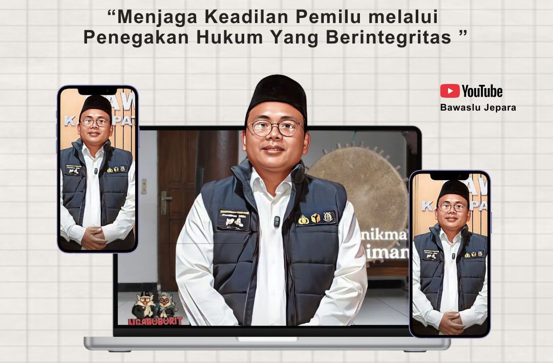 Koordinator Divisi Penanganan Pelanggaran dan Data Informasi Bawaslu Jepara, Khomaru Zaman, memberikan arahan khusus dalam program "Ngabuburit Pengawasan"