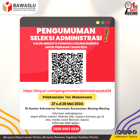 Pengumuman Hasil Seleksi Administrasi