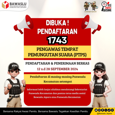 DIBUKA PENDAFTARAN PTPS