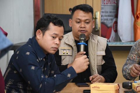 Kordiv Hukum dan Penyeleesaian Sengketa Shohibul Habib dalam Giat Rapat Pokja Pengawasan Kampanye dan APK