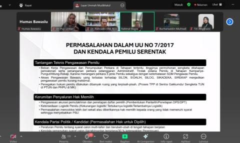 Webinar yang diselenggarakan Asosiasi Program Studi Ilmu Politik Indonesia (Apsipol), Senin (11/8/2025).