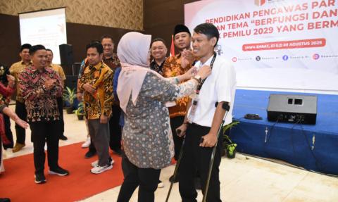  Kegiatan Pendidikan Pengawas Partisipatif bertema Berfungsi dan Bergerak Untuk Pemilu 2029 yang Bermartabat, di Bogor, Jawa Barat