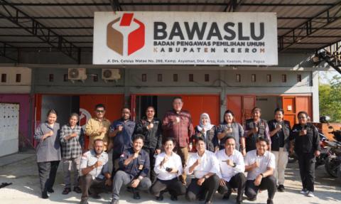 Supervisi kesiapan PSU pasca putusan MK di Bawaslu Kota Jayapura dan Bawaslu Kabupaten Keerom