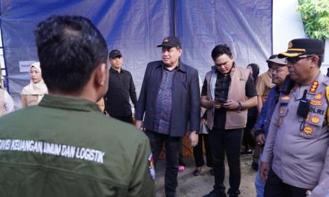 pemantauan kesiapan TPS di Pangkal Pinang