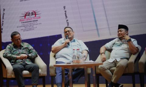 Sejumlah toko nasional dalam bedah buku 'Dinamika Pengawasan Pemilu: Peran Bawaslu dan Interaksi kepentingan' di Jakarta, Sabtu (30/8/2025)