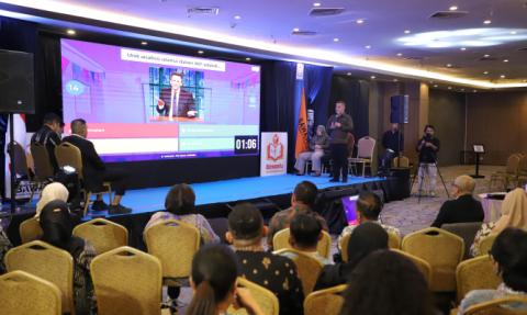 Anggota Bawaslu Herwyn JH Malonda dalam Bawaslu Membelajarkan yang digelar di Medan, Kamis, (27/11/2025).