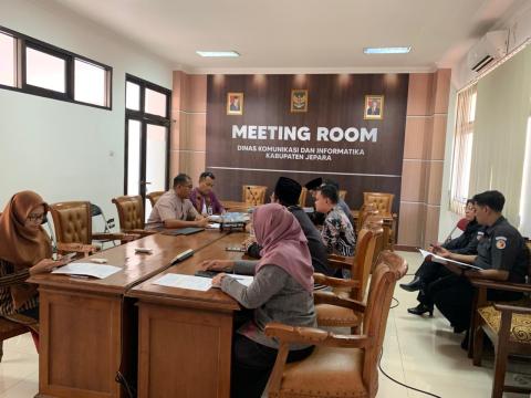 Bawaslu Kabupaten Jepara melakukan koordinasi dengan Dinas Komunikasi dan Informatika Kabupaten Jepara terkait rencana penandatanganan Nota Kesepahaman (MoU)