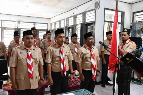 Bawaslu Kabupaten Jepara bersama Kwartir Cabang (Kwarcab) Jepara melaksanakan Pelantikan Pengurus Majelis Pembimbing (Mabi) dan Pengurus Pimpinan Satuan Karya (Pinsaka) Pramuka Adhyasta Pemilu Masa Bakti 2026–2030, Kamis (27/8).