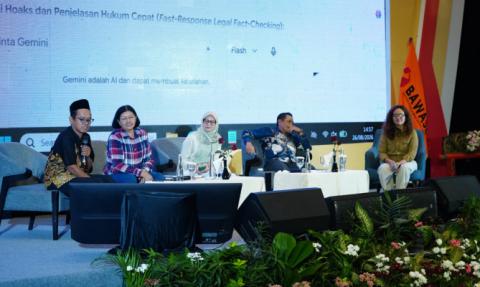 Suasana Evaluasi Kebijakan Publikasi dan Pemberitaan Bawaslu pada Masa Nontahapan Pemilu di Surabaya, Rabu (26/8/2026).