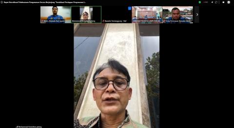 Bawaslu Kabupaten Jepara mengikuti Rapat Koordinasi Pelaksanaan Pengawasan secara Berjenjang dengan agenda Sosialisasi Persiapan Penyusunan Indeks Kerawanan Pemilu (IKP) yang diselenggarakan Bawaslu Provinsi Jawa Tengah, Kamis (1/10), secara daring.