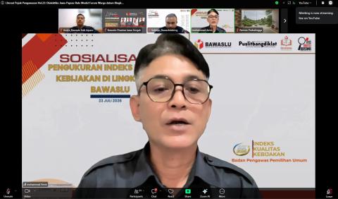 Bawaslu Kabupaten Jepara mengikuti kegiatan Literasi Pojok Pengawasan Vol. 22 yang diselenggarakan oleh Bawaslu Provinsi Jawa Tengah pada Senin (19/10).