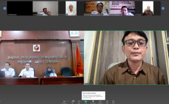 Bawaslu Kabupaten Jepara mengikuti Rapat Koordinasi Konten di Masa Non Tahapan yang diselenggarakan secara daring oleh Bawaslu Provinsi Jawa Tengah melalui zoom meeting