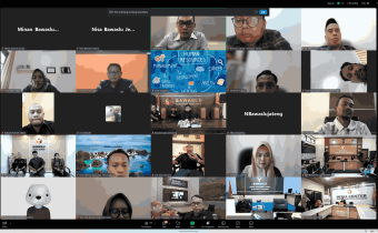 Bawaslu Jepara mengikuti Rapat Koordinasi Pengelolaan Arsip Pengawasan Pemilihan 2024 yang diselenggarakan oleh Bawaslu Provinsi Jawa Tengah secara daring