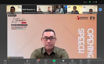 Bawaslu Jepara turut serta dalam forum strategis "Literasi Pojok Pengawasan" yang diselenggarakan secara daring oleh Bawaslu Provinsi Jawa Tengah