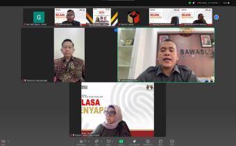 Bawaslu Jepara mengikuti kegiatan diskusi daring "Selasa Menyapa" Edisi ke-8 yang diselenggarakan Bawaslu Provinsi Jawa Tengah
