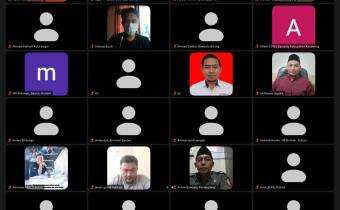 Bawaslu Jepara mengikuti Rapat Evaluasi Teknis Pengisian Form Pencegahan Online yang diselenggarakan secara daring oleh Bawaslu Republik Indonesia