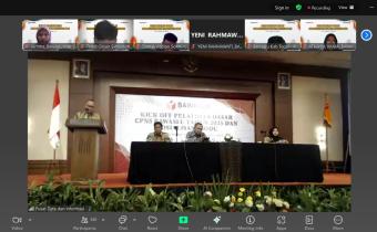Bawaslu Jepara mengikuti kegiatan Kick Off Pelatihan Dasar (Latsar) CPNS Bawaslu Tahun 2025 secara daring melalui Aplikasi Zoom Meeting