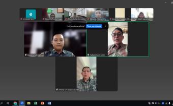 Bawaslu Jepara Mengikuti Rapat Koordinasi Kehumasan Evaluasi Bulan Agustus yang digelar Bawaslu Provinsi Jawa Tengah secara daring