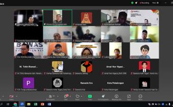 Bawaslu Jepara turut dalam kegiatan Rapat Koordinasi Kehumasan Evaluasi Bulan Agustus dan Sosialisasi Tema Bulan September yang diselenggarakan Bawaslu Provinsi Jawa Tengah