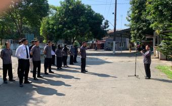 Badan Pengawas Pemilihan Umum Kabupaten Jepara melaksanakan apel pagi hari Senin