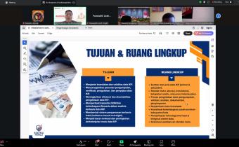 Bawaslu Kabupaten Jepara mengikuti  kegiatan Pengembangan Kompetensi Pengelolaan Data Indeks Kerawanan Pemilu (IKP) yang diselenggarakan secara daring melalui Zoom Meeting