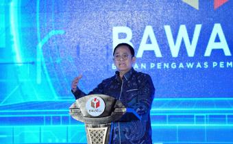 Anggota Bawaslu Puadi dalam Penganugrahan Keterbukaan Informasi Publik Bawaslu Provinsi Tahun 2025 di Jakarta, Sabtu (13/12/2025) malam.