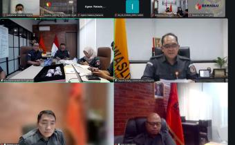 Bawaslu Jepara mengikuti kegiatan Pembinaan dan Evaluasi Bawaslu/Panwaslih Provinsi serta Bawaslu/Panwaslih Kabupaten/Kota yang diselenggarakan secara daring melalui Zoom Meeting