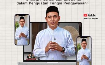 Koordinator Divisi Pencegahan, Parmas, Humas Bawaslu Jepara, Ali Purnomo, memberikan arahan khusus dalam program "Ngabuburit Pengawasan"