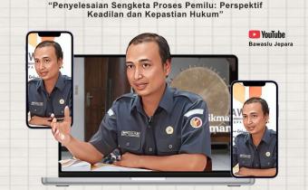 Staf Bawaslu Kabupaten Jepara, Misbahus Sholihin, dalam program "Ngabuburit Pengawasan"