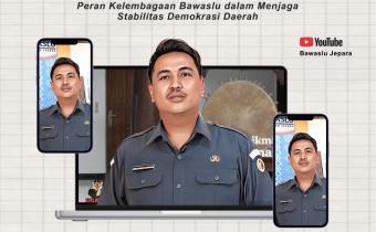 Staf Bawaslu Kabupaten Jepara, Ahmad Andredy Kurniawan, dalam program "Ngabuburit Pengawasan"