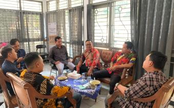 KPU Kabupaten Jepara melakukan kunjungan silaturahmi dan koordinasi ke Kantor Bawaslu Kabupaten Jepara, Selasa (2/6).