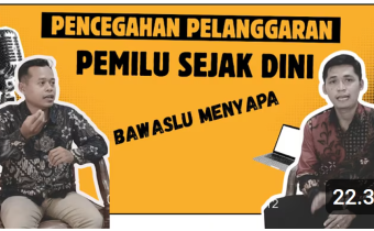 Bawaslu Jepara melaksanakan program podcast “Bawaslu Menyapa” dengan mengangkat tema “Pencegahan Pelanggaran Pemilu Sejak Dini” (27/8) dengan Narasumber Kordiv SDMO dan Diklat Khoirul Abidin dan Staf Aji Susanto.